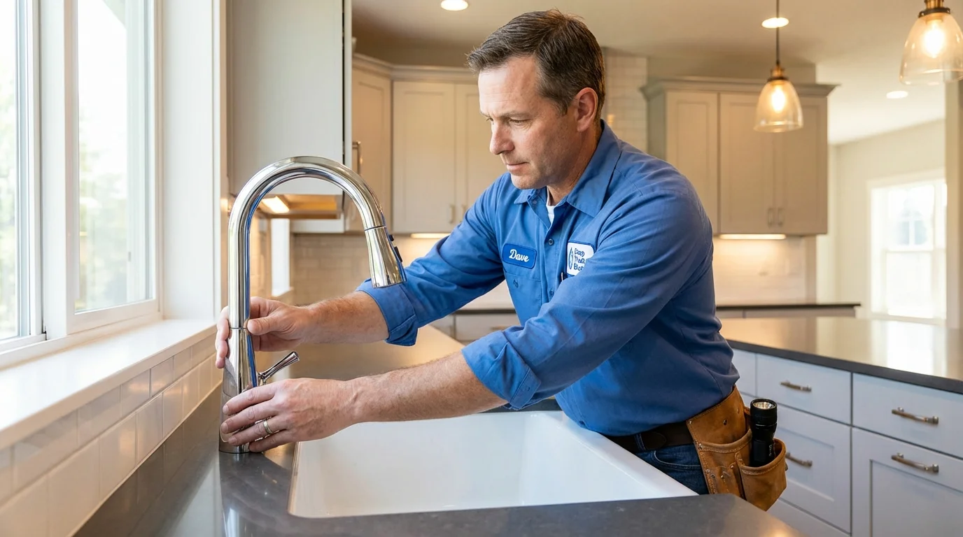 Kitchen faucet installation by Johns Plumbing LLC in Gilcrest